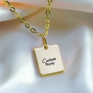 Wholesale Fashion DIY Solid Gold Pendant 9K 14k 18k Custom Letter Charm for Bracelet Necklace Cute Style