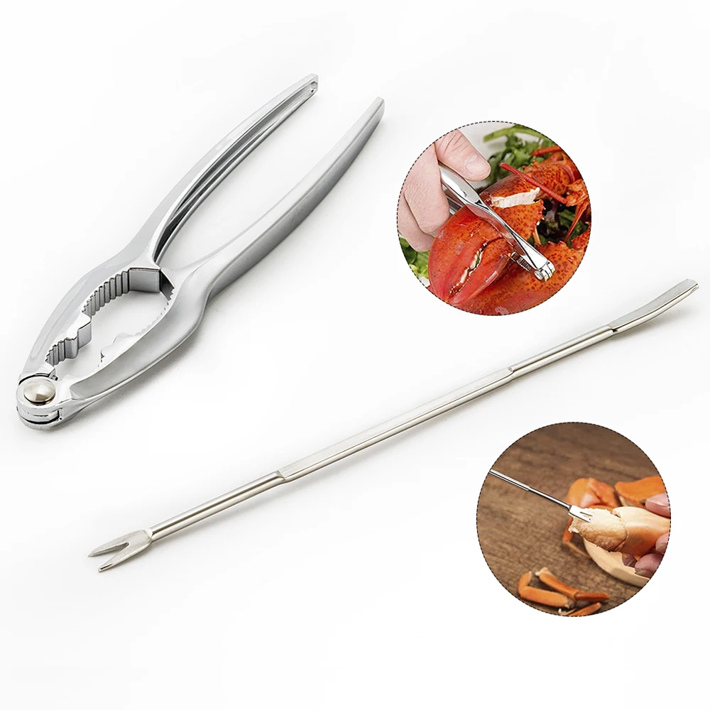 Нержавеющая сталь морепродукты Крабовые когти крекер вилки для сбора орехов набор