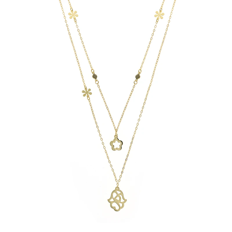 Double Chain 925 Silver Jewelry Tiny 