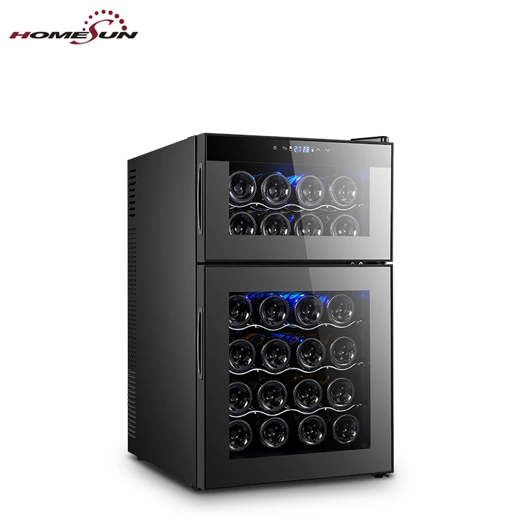 BCW-69DD 69L 24-bottles hot sale thermoelectric wine cellar with double  door for hotel with PSE,ETL certificate