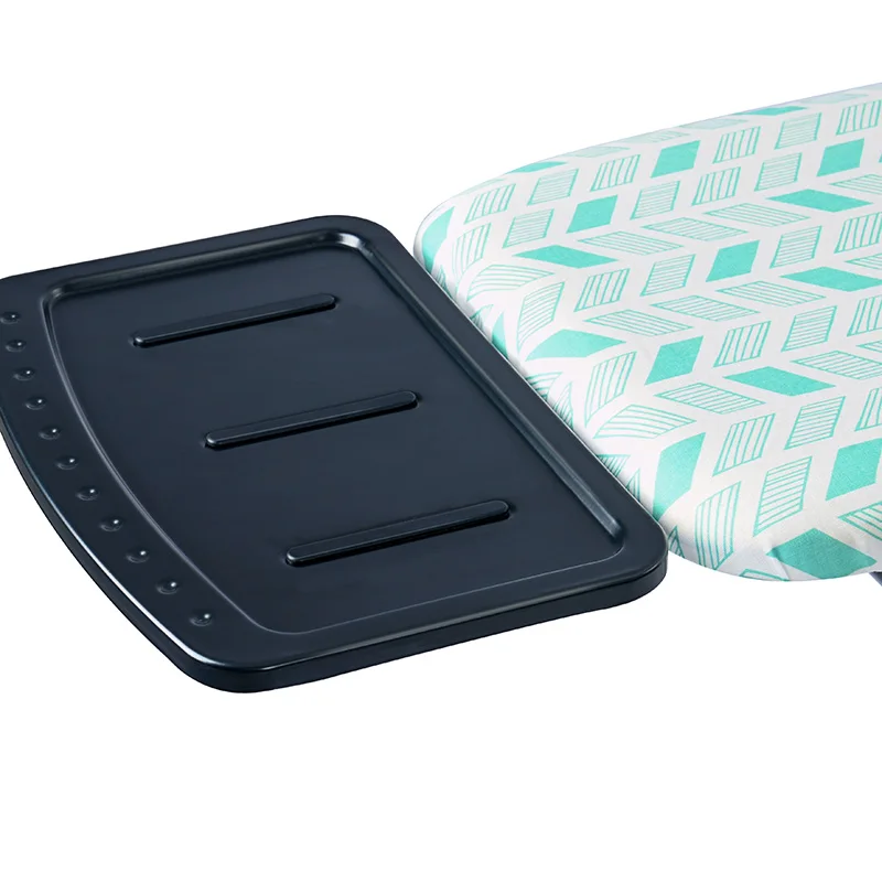 Factory Price Fashion Design Foldable Ironing Board Mesh Top Plastic Folding Ironing Board with Silicone Iron Rest