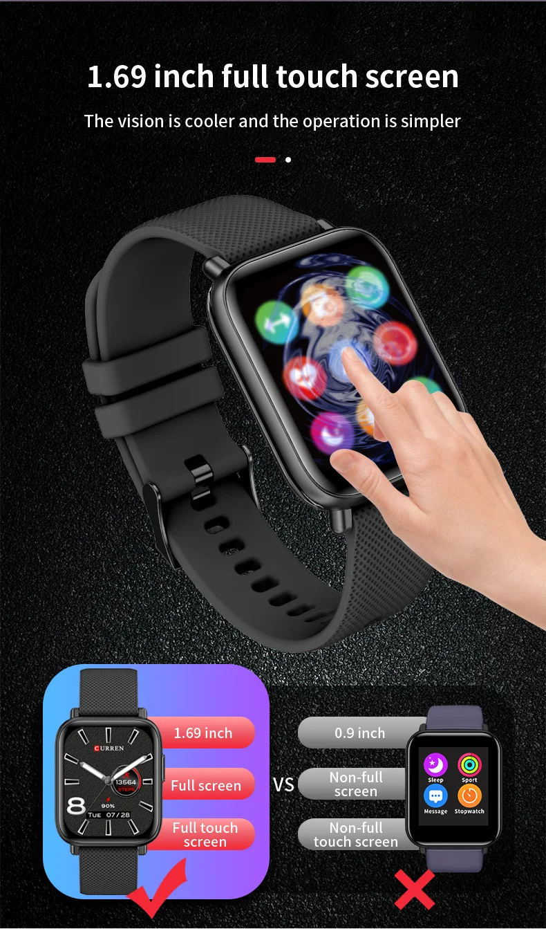 CURREN S1 Smartwatch description image 2