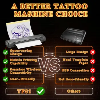 Tattoo タトゥープリンター　サーマルプリンター　美品　ワイヤレス JZ-ワイヤレスタトゥー転写キット機,粘着ステンシルプリンター