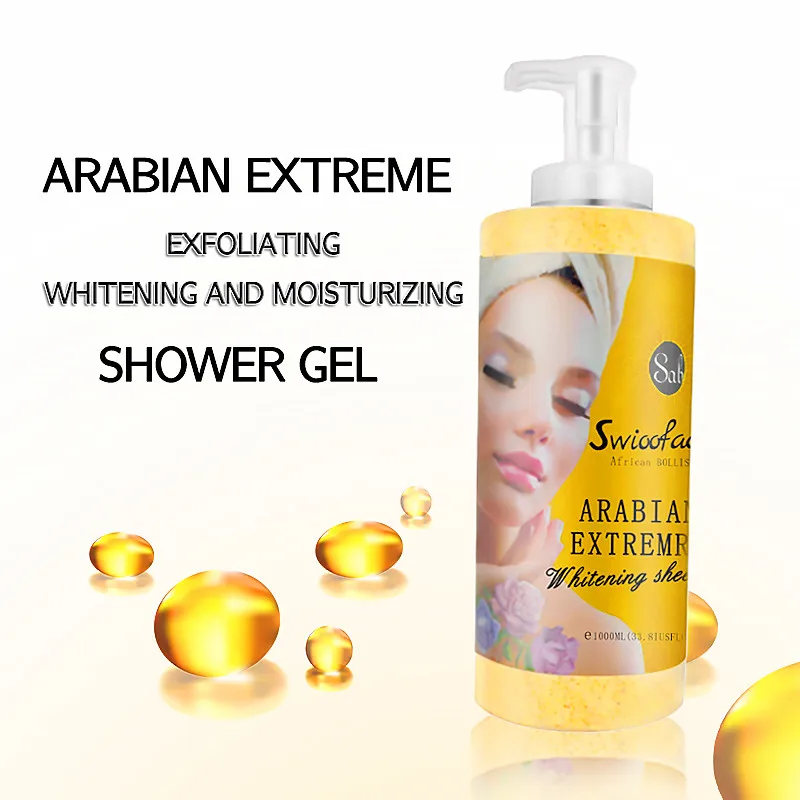 
 Частная этикетка органический Отшелушивающий фруктовый скраб для мытья тела и гель для душа  