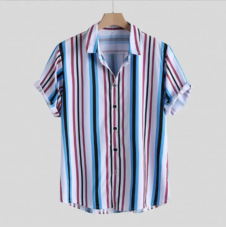 Patchwork Print Beach Hawaiian Shirt 
