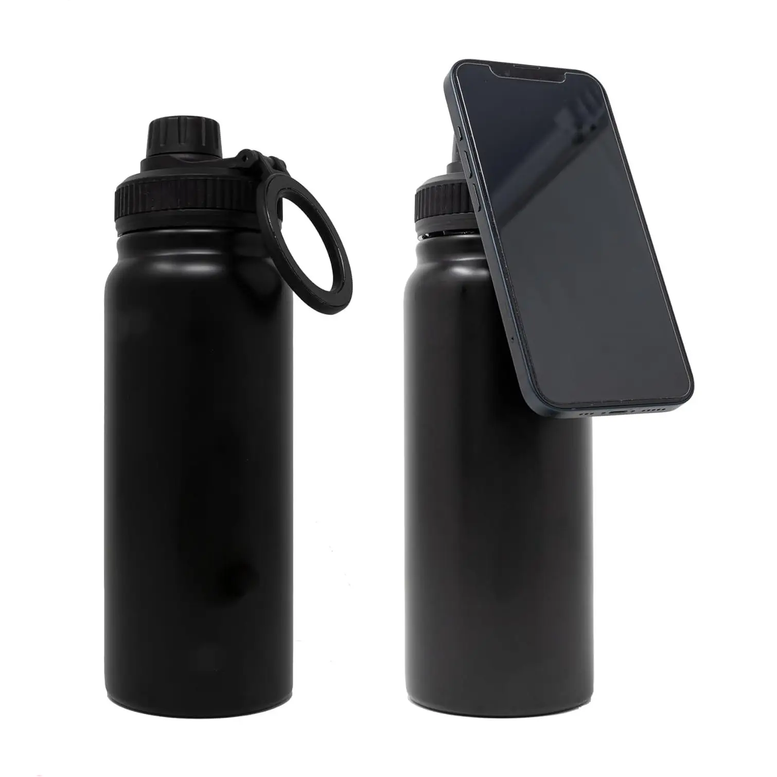 Sports Water Bottle 24oz Stainless Steel Gym Bottles Double Walled Ferrofluid