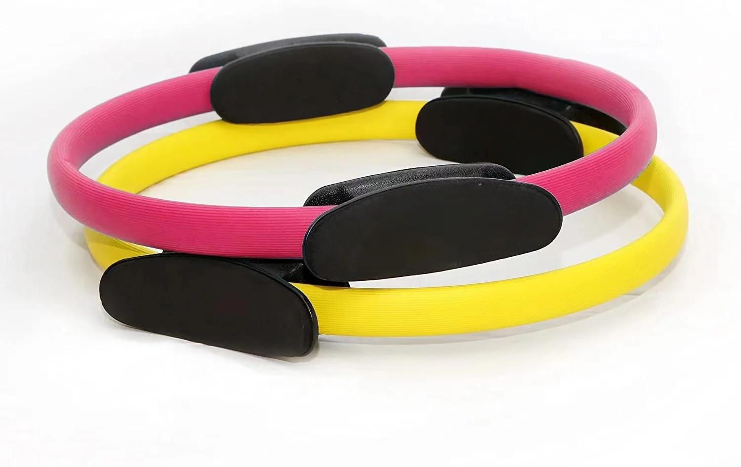 odm yoga fitness magic circle pilates ring for toning thighs abs and legs with resistance bands and mini ball set-3