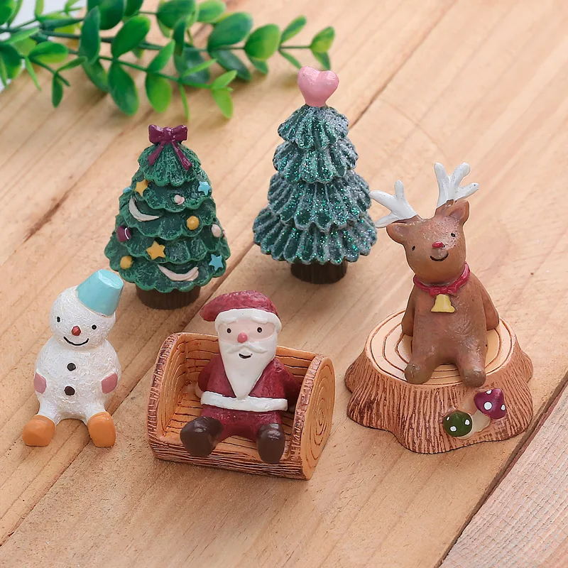 Zakka grocery Office desktop resin crafts Christmas gift animal ornaments
