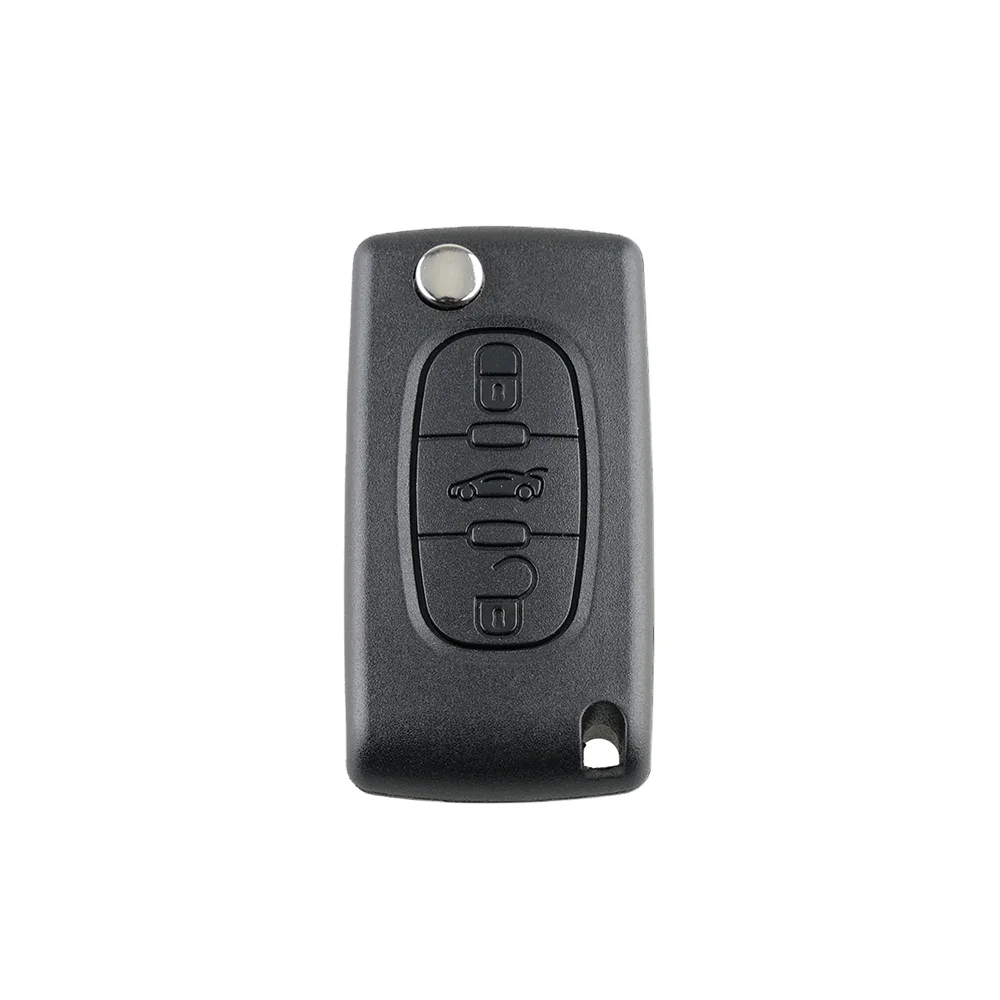 3 Buttons VA2 Blade Flip Folding Entry Car Remote Key Case Shell Cover for PEUGEOT 207 308 307cc Auto Parts