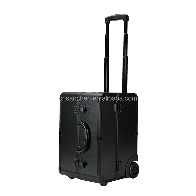 Pull rod cosmetic box aluminum alloy one-way wheel storage box with cosmetic and hairdressing toolbox