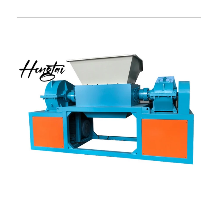 Hengtai machine Two Shaft Shredder high productivity large sized plastic material scrap choppers recycling machine