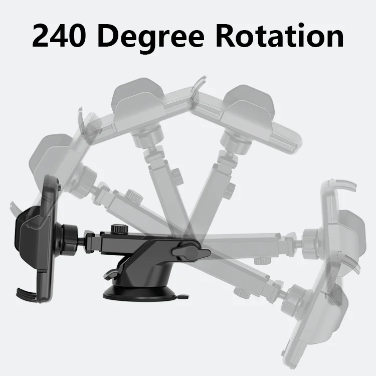ChengBang Military-Grade Protection Phone Mount Sticky Suction Dash Car Mount Phone Holder Compatible with 4-7" Mobile Phones