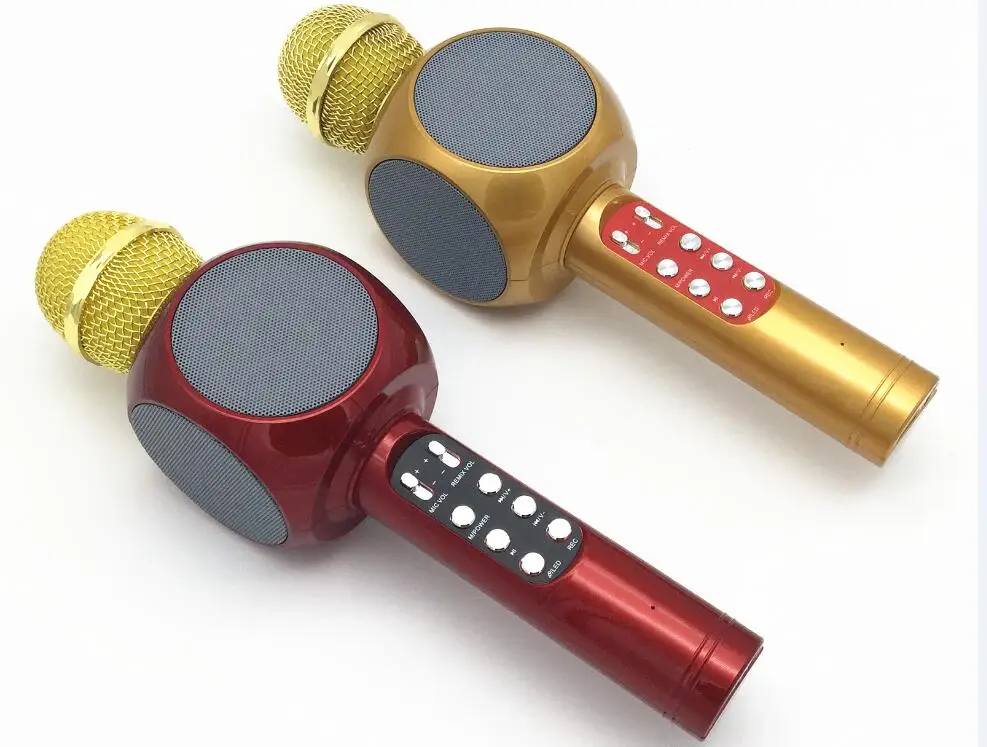 Microphone karaoké Bluetooth sans fil à condensateur pour enfants, système  domestique, téléphone portable, chant, micro mobile