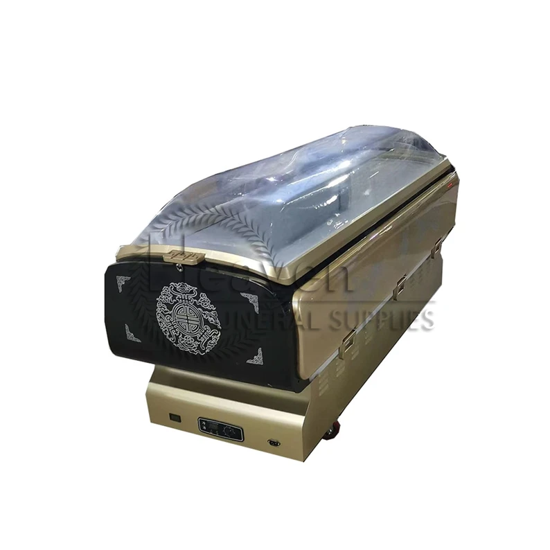 European Style Coffin Refrigerator Funeral Equipment Mortuary Freezer with Air Condition for Frozen Coffin Caskets