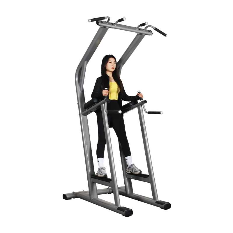 Factory Direct Commercial Gym Equipment Machine Bodybuilding Chin up Dip Station Vertical Knees Up/Dip Raise