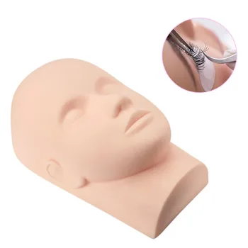 MASSA Beauty Practice Silicone Mannequin Head 3D Modle Makeup Eyebrow Lip Tattoo eyelash Practice Supplies