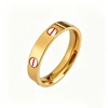 4mm gold full nail ring