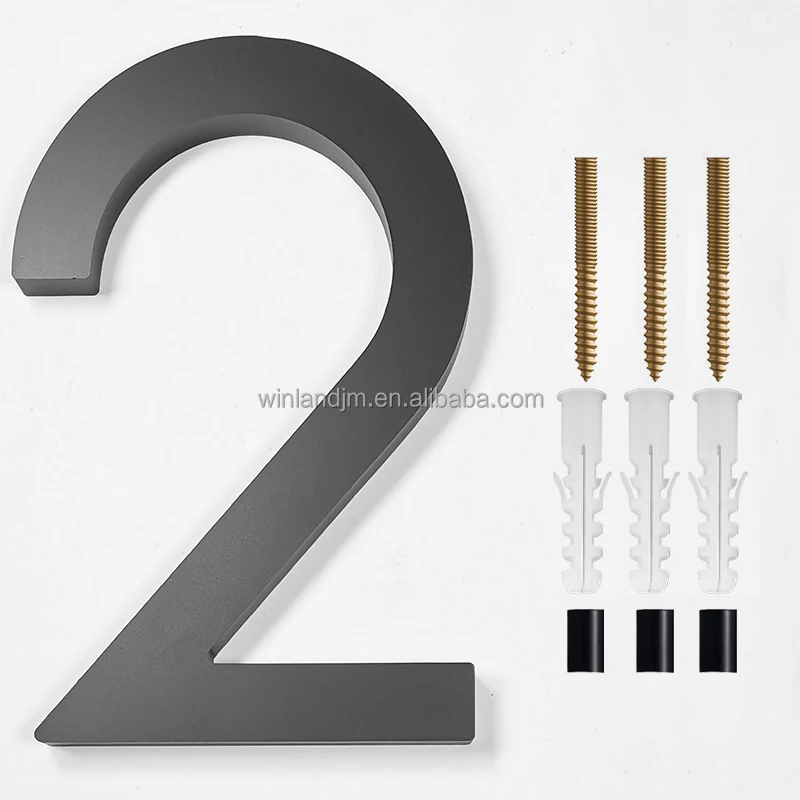 3D номера и буквы из нержавеющей стали подписывают дома Акриловые