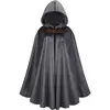 Grey suede cape