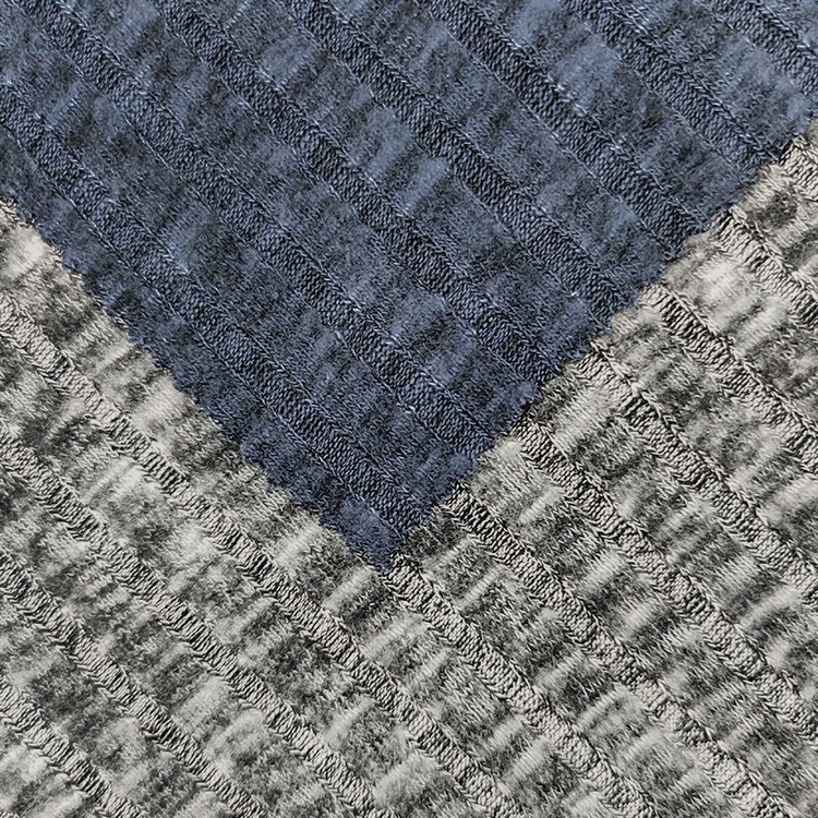 New Style Knit Ribbed Fabric , Customized Colors Stretch Rayon Polyester Brushed Rib Fabric for Sale/ supplier