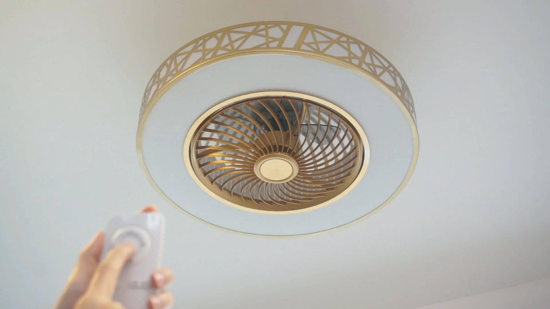 1stshine Led Ceiling Fan 20 Inch Small Modern Wind Deflector Led