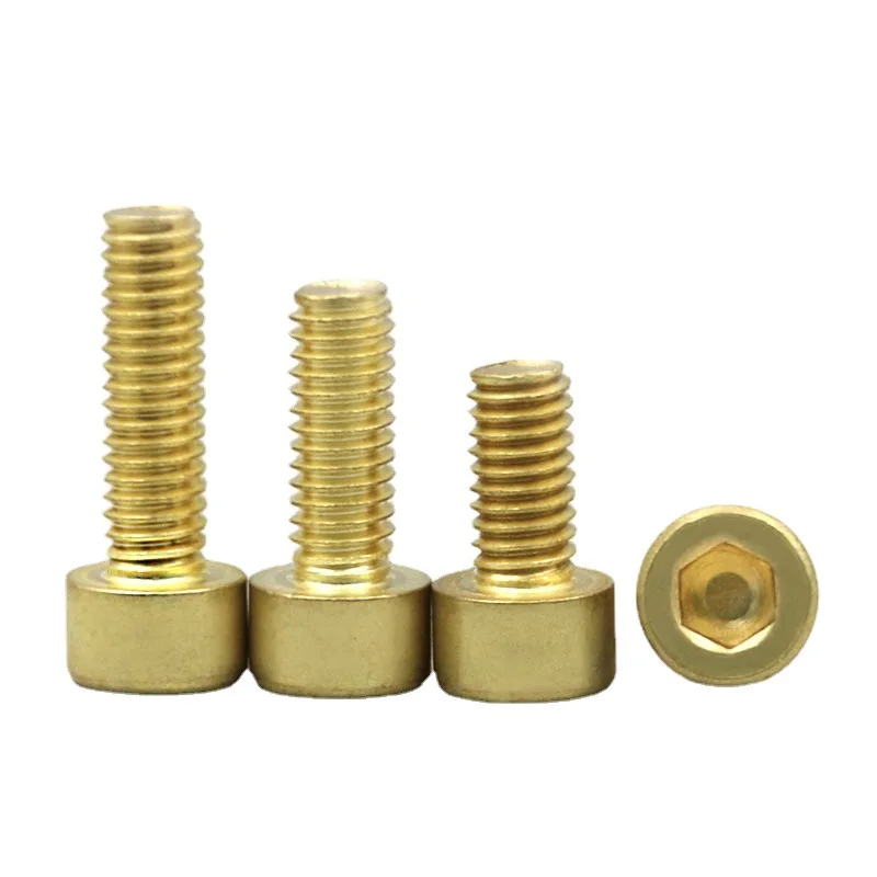 Metric ISO Stainless Steel 8.9 Grade Carbon Steel Plated with Color Zinc Yellow Zinc Allen Socket Screws ASME B18.3
