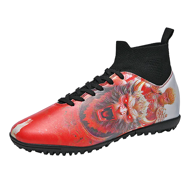 2024 оптовая продажа мужские футбольные бутсы высокого качества на заказ спортивные кроссовки с резиновой стелькой весна-осень Сезон футбольных ботинок