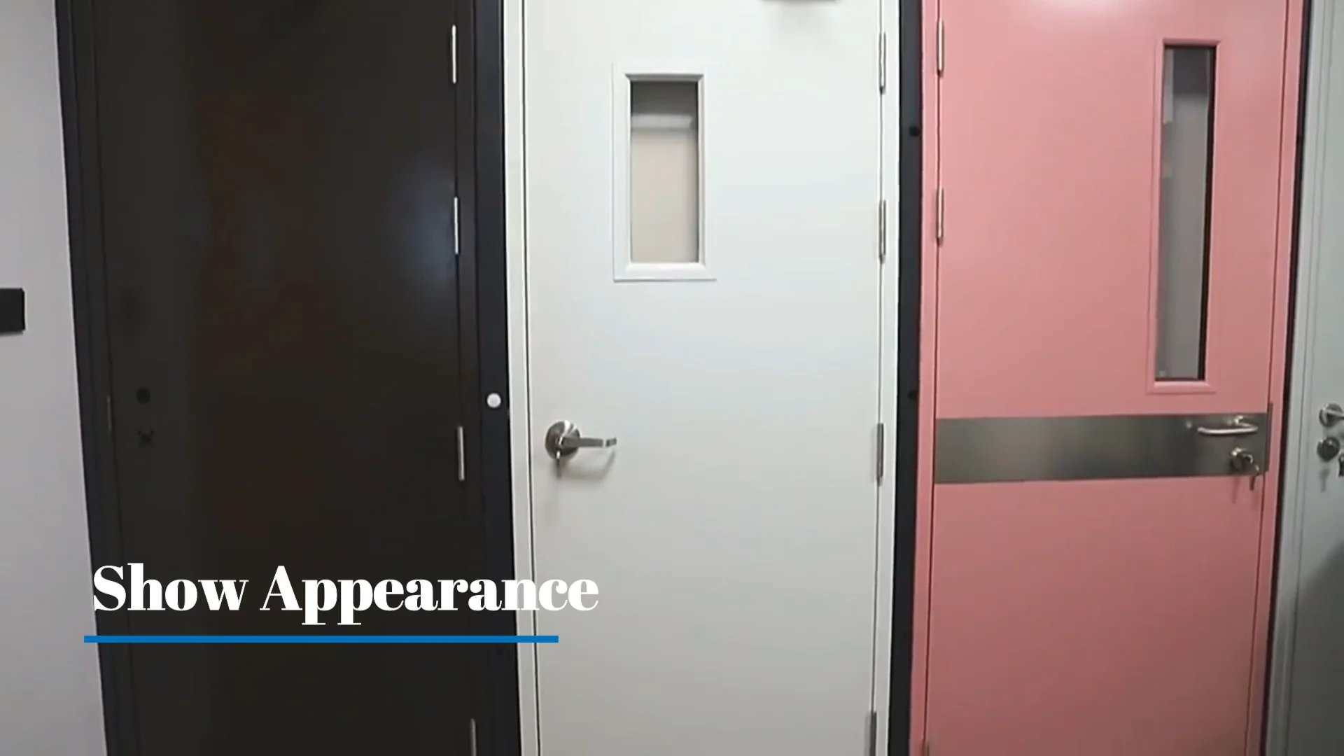 Ul Standard Wh 90 Minutes Fire Rated Hollow Single Leaf Fire Door Glass