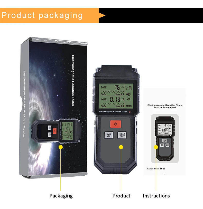 Radiation Detector Geiger Counter Nuclear Radiation Detector Alpha Beta Gamma X Ray Dosimeter Radiation Detector