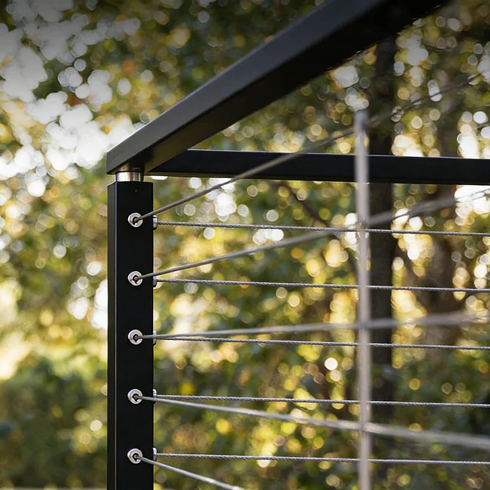 Custom Steel Balustrade Wire Rope Handrail Cable Railing for Deck Balcony Staircase
