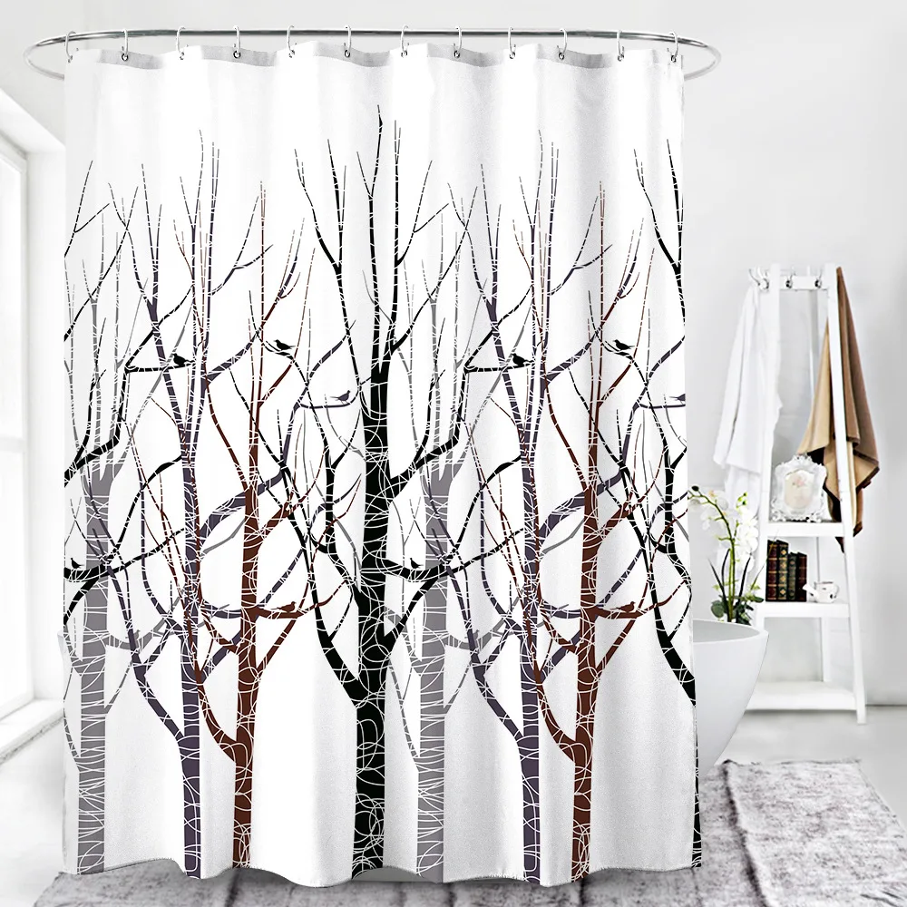 RTS художественная занавеска для душа водонепроницаемая ткань классный пейзаж Ландшафтная ванной