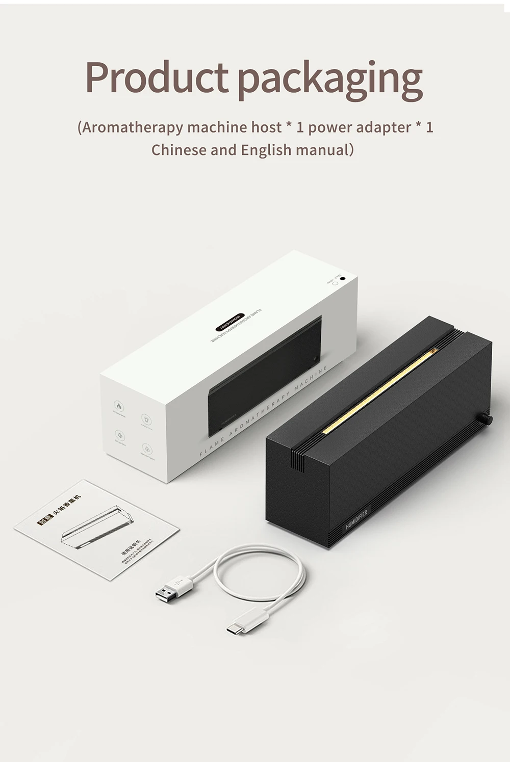 Gadgetoo Colorful Fire Aroma Diffuser Home Room Essential Oil Air Electric Fire Flame Aroma Cool Mist Ultrasonic Humidifier Diffuser
