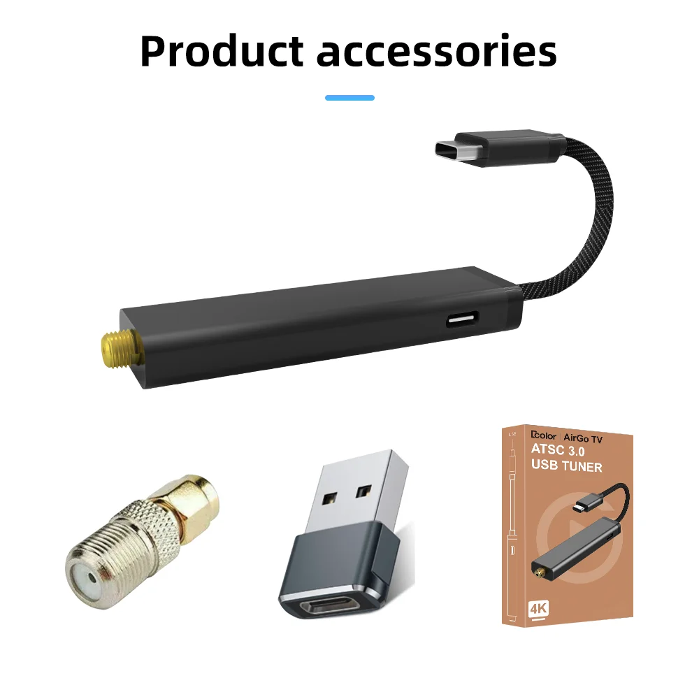 ATSC 3.0 USB Dongle Receiver - Quad Core 4K Digital TV Stick