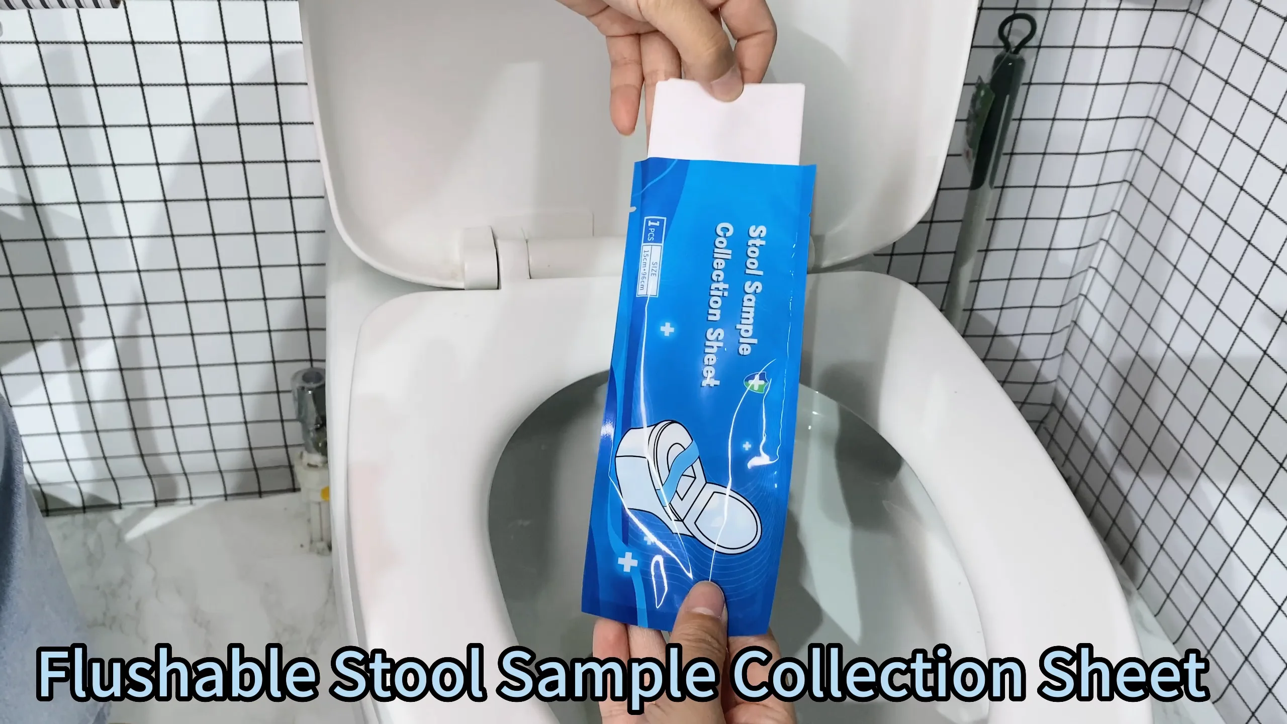 Flushable stool sample collection sheet toilet seat covers disposable