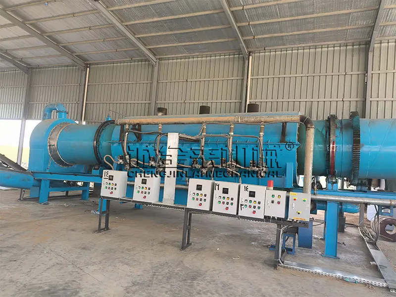 Environmental Smokeless Automatic Continuous Drum Carbonizing Stove Biomass Biochar Charcoal Furnace Carbonization Kiln