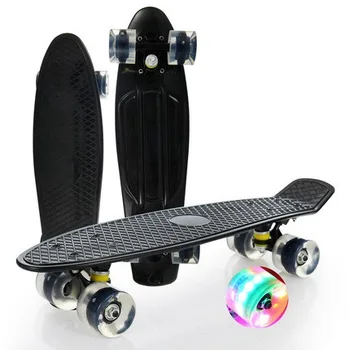 2021 new arrivals skate board 22 Inch Mini Retro Cruiser Plastic clear penny board skateboard