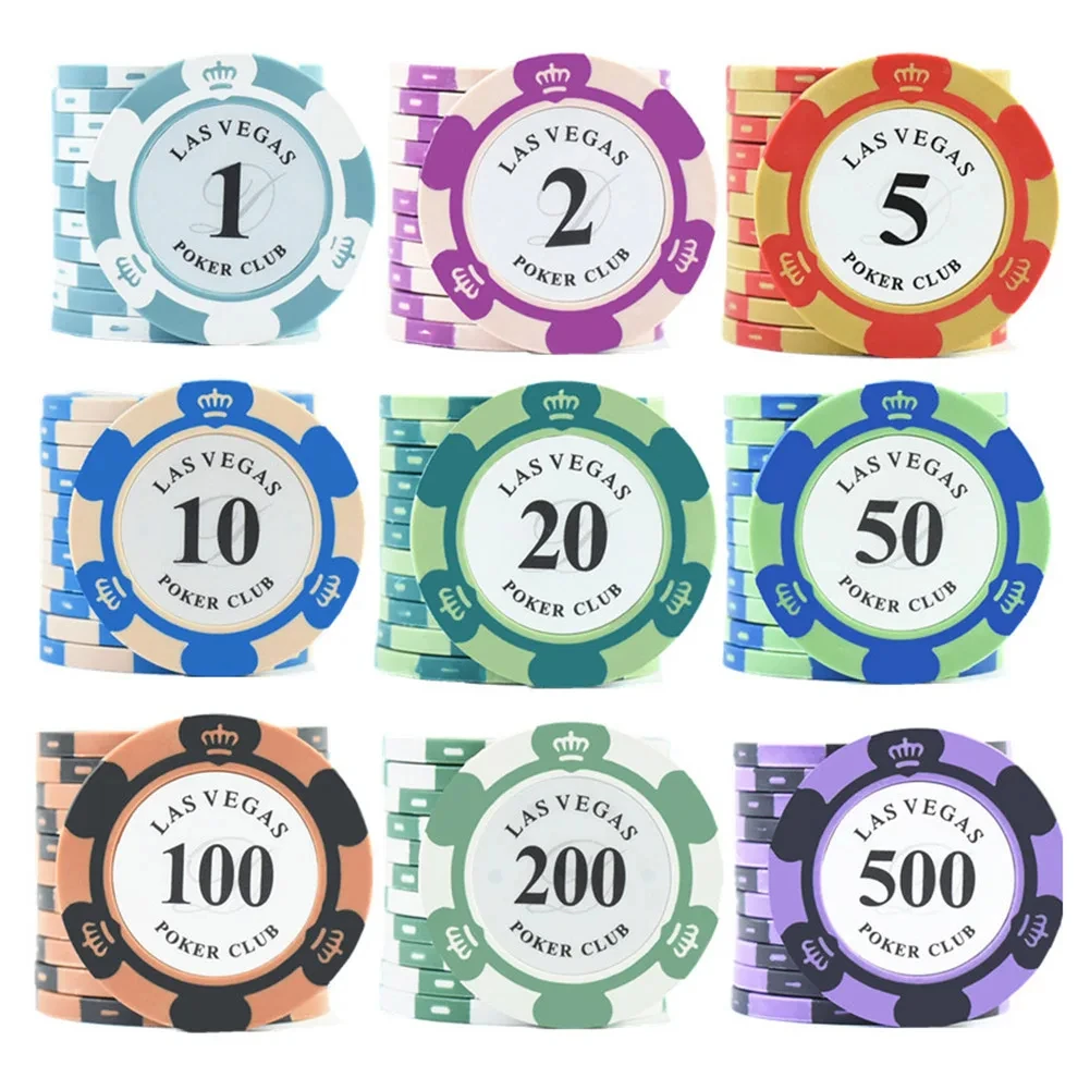 Custom Design Printable Logo Multi-denomination 14g Poker Chips for  Casino Party Entertainment