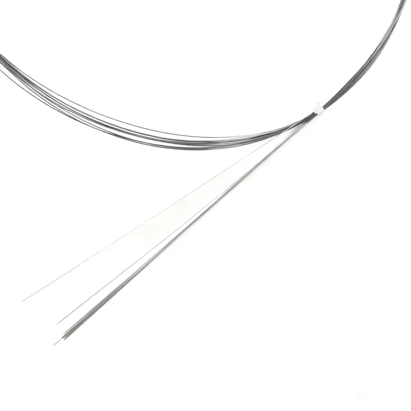 High Performance Titanium Nitinol Guide Wires Superelastic Shape Memory Alloy Grade 1300 ASTM F2063 Bending Customized Size