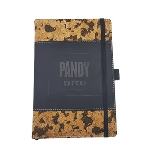 Customizable Agenda Daily School Office Notepad Hardcover A5 Cork PU Leather Planner Student Eco-friendly Notebook