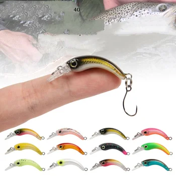 New 1.2g 4cm Mini Floating Minnow Insect Bait Fishing Lure Unprinted Hard ABS Artificial Crankbait Wobbler Saltwater Fish Carp – Minnow – view 4