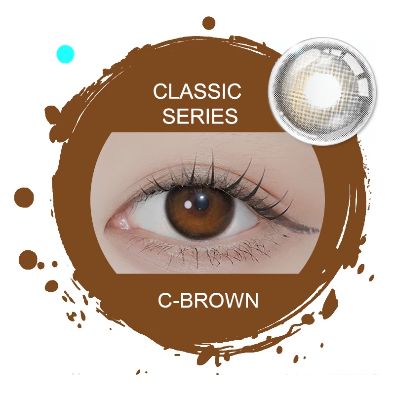 H Sale Classic Color Contact Lenses PP Pack Bags Soft Cosmetic Color Water 38% Low Price Made In China