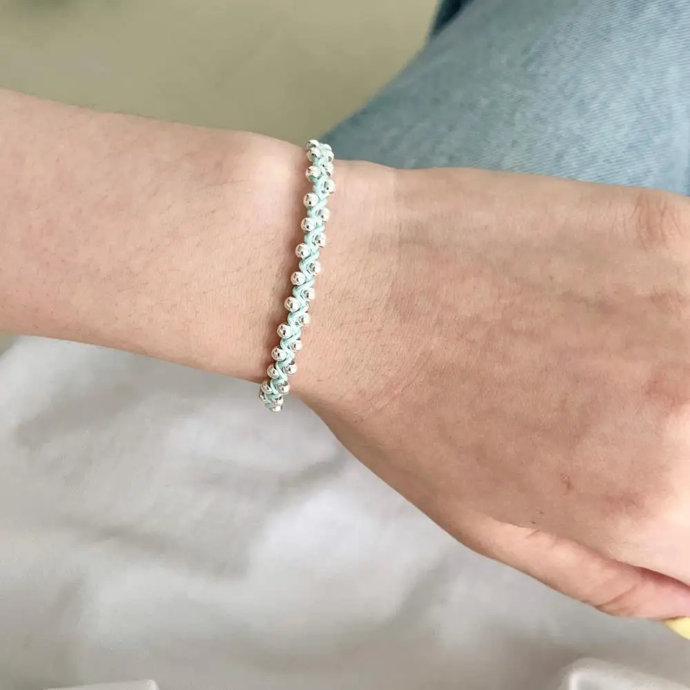 KAKODIY new rope chain adjustable 925 sterling silver jewelry bead bracelet suitable for women detail 5