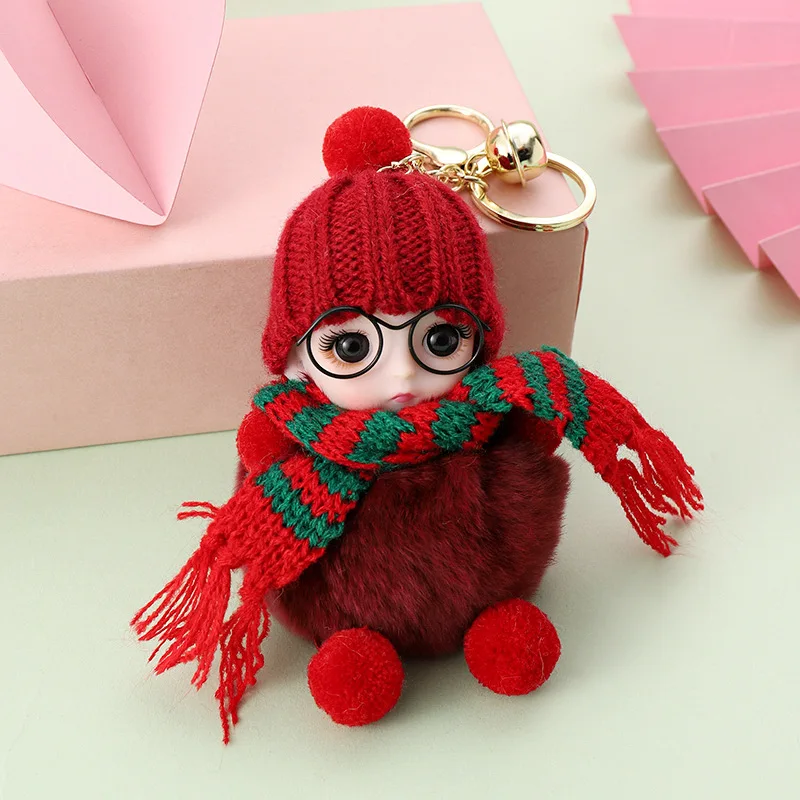 BEAHING Porte-clés lapin duveteux en fausse fourrure, porte-clés mignon en forme de lapin en peluche pour femmes et filles BEAHING Porte-clés lapin duveteux en fausse fourrure, porte-clés mignon en forme de lapin en peluche pour femmes et filles