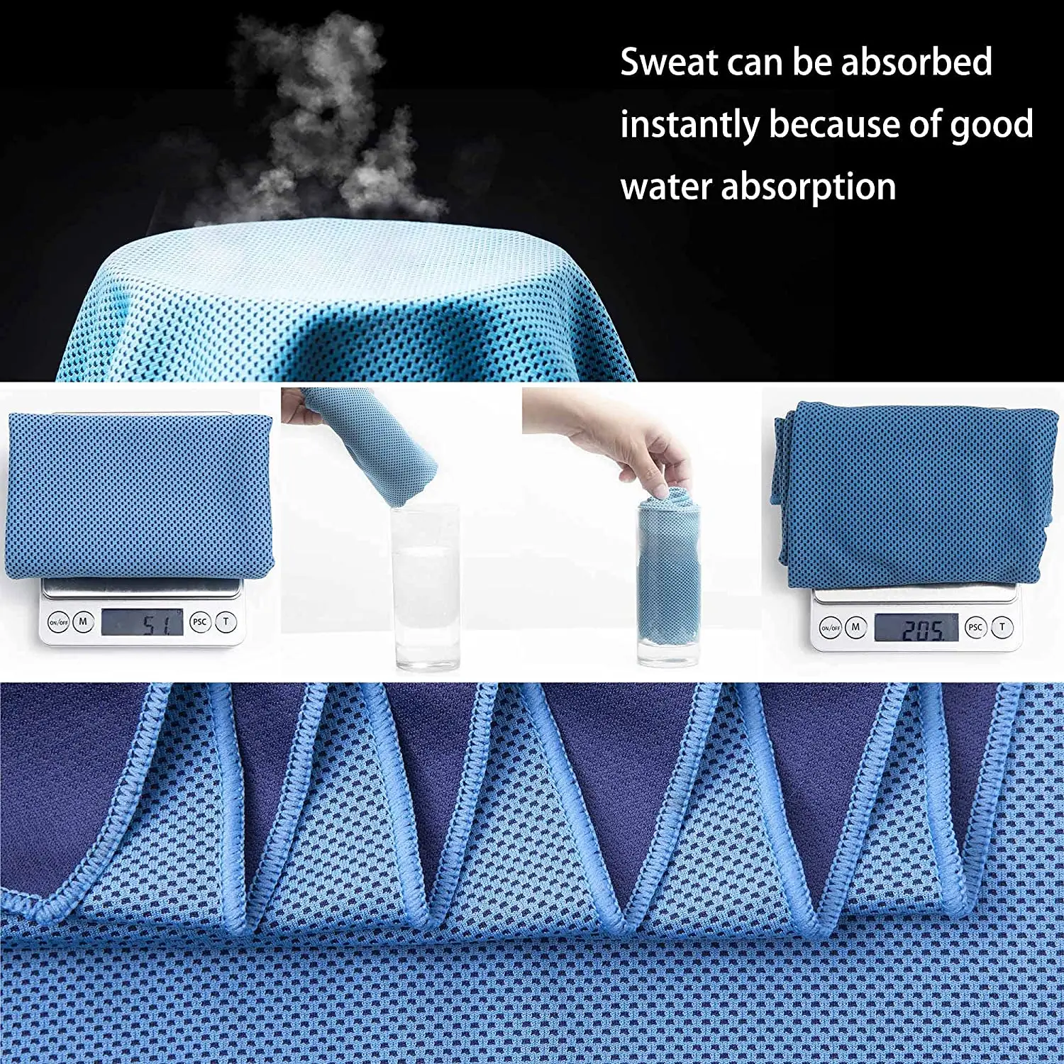 Professional Manufacture Cheap Soft and Quick Dry Ice Cooling Microfiber Sport Towel factory