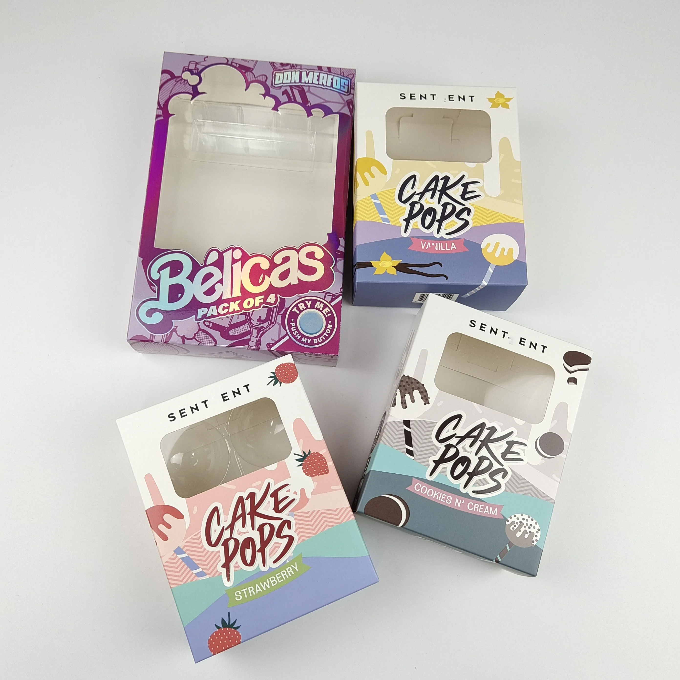 Custom Design Circle Cartoon Shape 8th 3.5g Cd Case Mylar Bags With Paper BoxCandy Die Cut Holographic Dvd Box With Mylar Bag