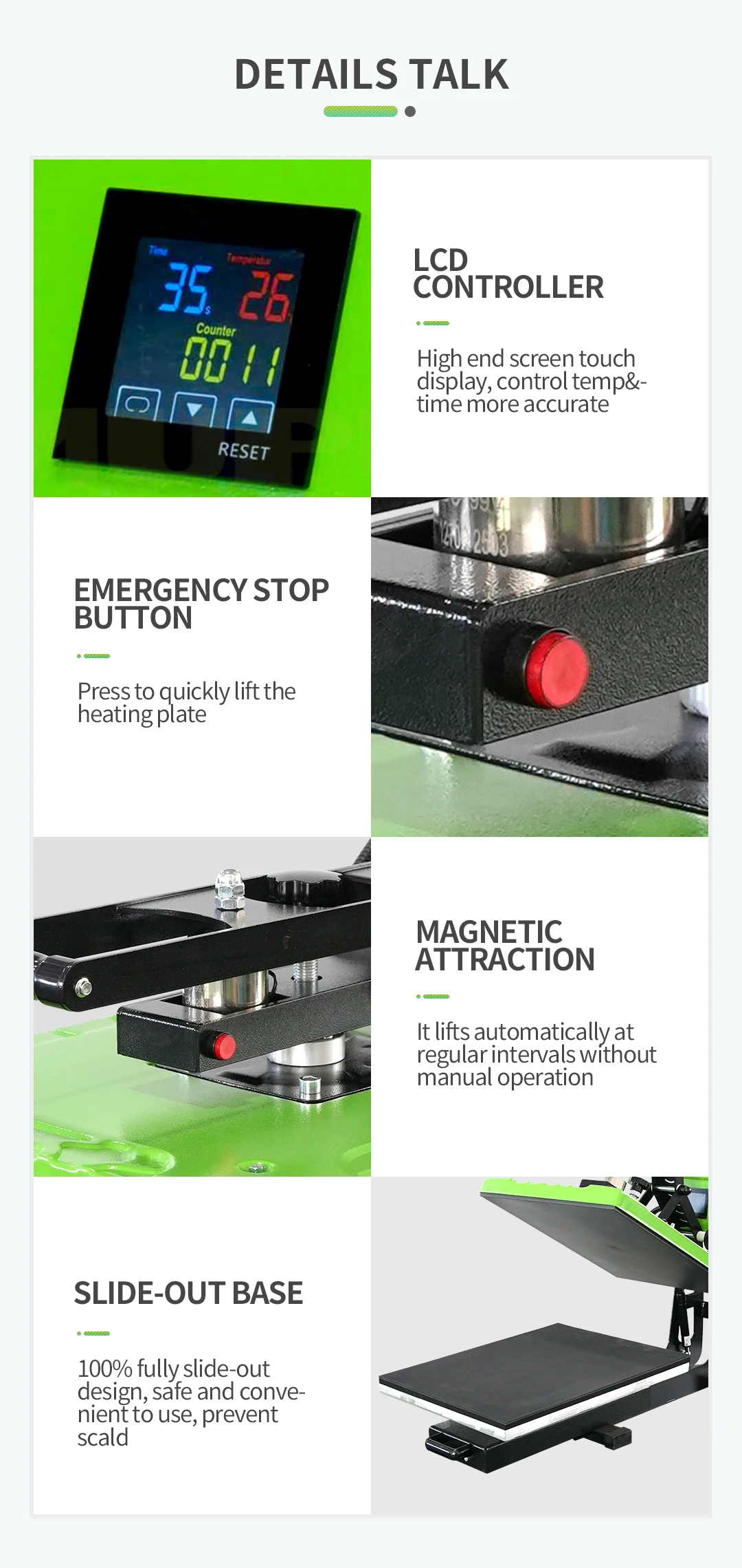 Auplex  Heat Press Machine Sublimation Desgin Paper Pull Out Draw Auto Release AP1715
