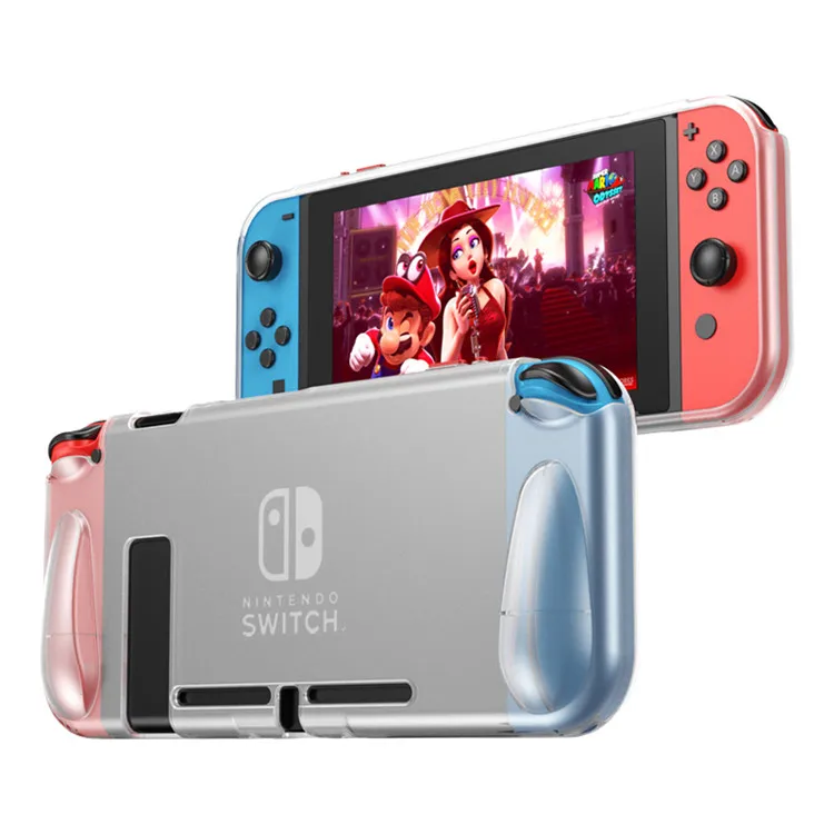 Distraktion Først kuffert Transparent Tpu Back Cover Shell Flexible Clear Case For Nintendo Switch -  Buy Heavy Duty Gameboy Accessories Drop Protection Protective Translucent Case  Cover,Protective Tpu Grip Case Cover Shell With 2 Game Card