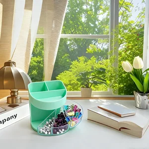 Assorted Colors Multifunctional Pen Holder - Versatile Storage for Stationery, Ideal for Home, School & Office