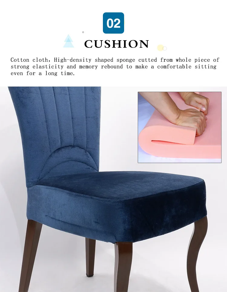 blue velvet dining chairs