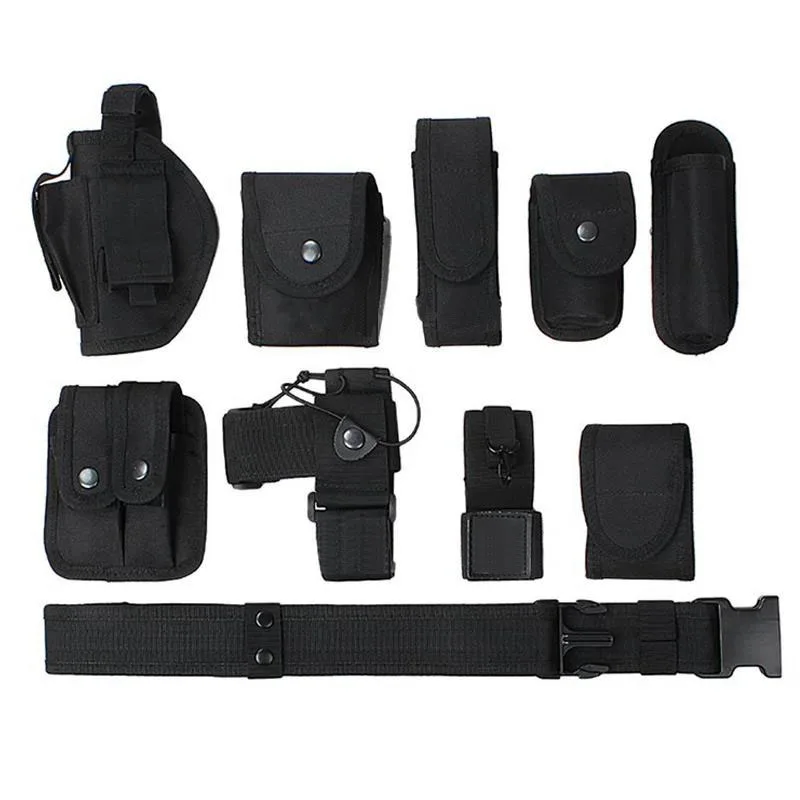 Outdoor Multi-functional Mountaineering Hunting Pouches Utility Tactical Belt Heavy Duty Nylon Equipment Tactical Belts